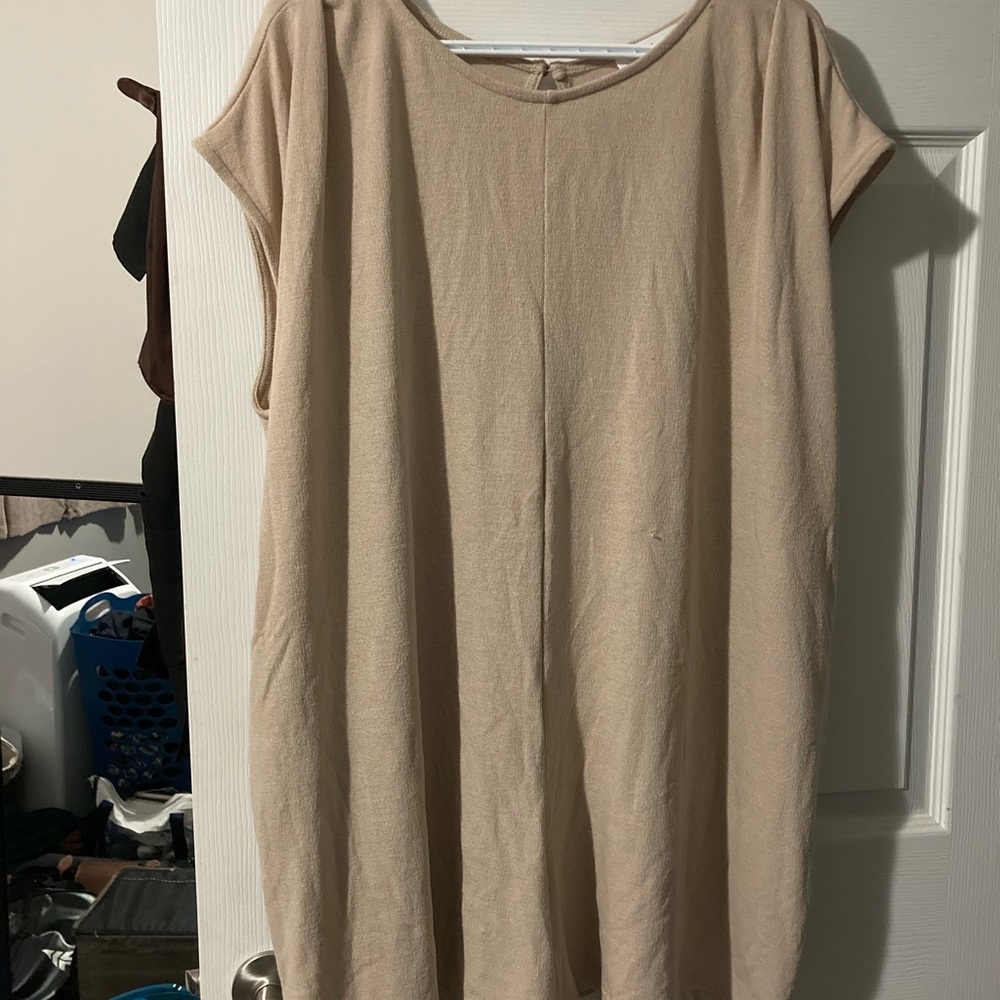 Nude romper - size large